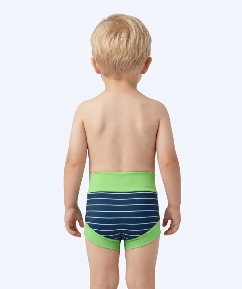 Watery Schwimmwindelhosen für Kinder - Neoprene Swim Nappy - Green Stripes