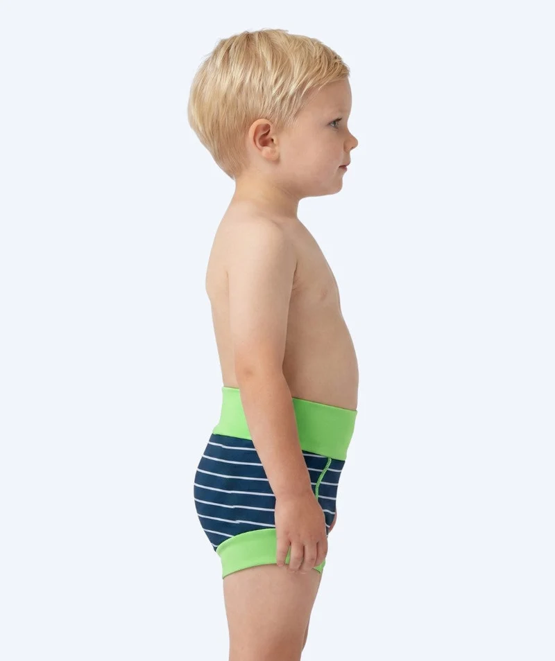 Watery Schwimmwindelhosen für Kinder - Neoprene Swim Nappy - Green Stripes