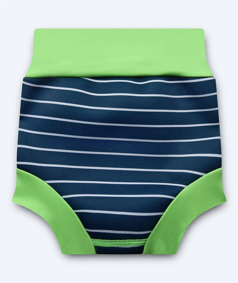 Watery Schwimmwindelhosen für Kinder - Neoprene Swim Nappy - Green Stripes