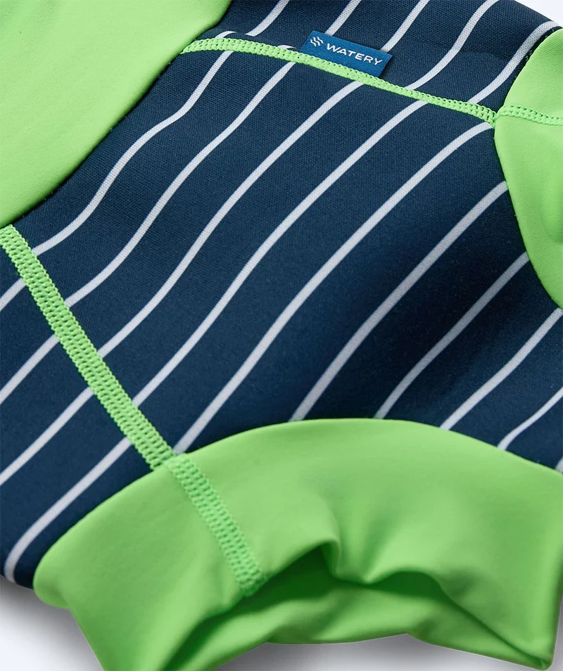 Watery Schwimmwindelhosen für Kinder - Neoprene Swim Nappy - Green Stripes