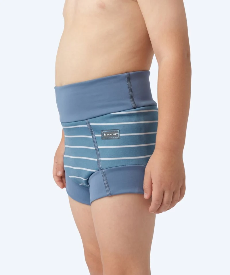 Watery Schwimmwindelhosen für Kinder - Neoprene Swim Nappy - Nordic Blue Stripes