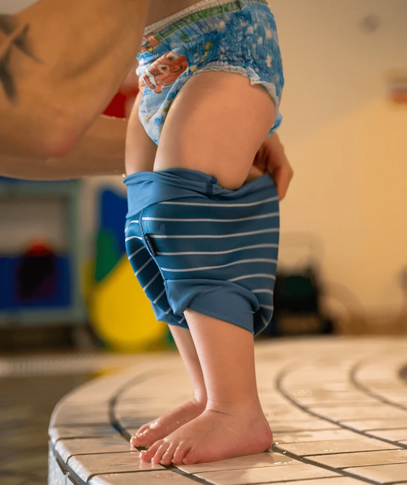 Watery Schwimmwindelhosen für Kinder - Neoprene Swim Nappy - Nordic Blue Stripes