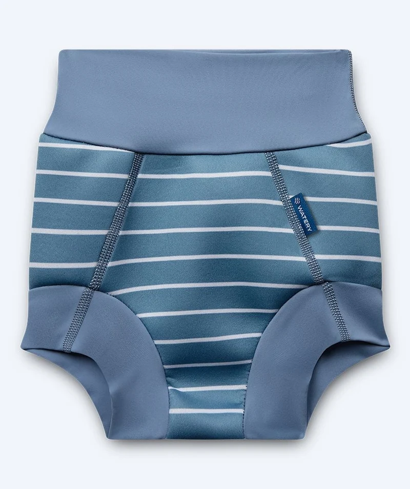 Watery Schwimmwindelhosen für Kinder - Neoprene Swim Nappy - Nordic Blue Stripes