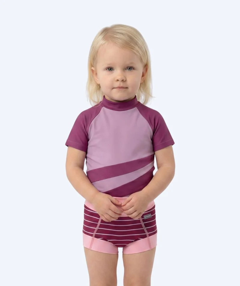 Watery Schwimmwindelhosen für Kinder - Neoprene Swim Nappy - Nordic Rosa Stripes