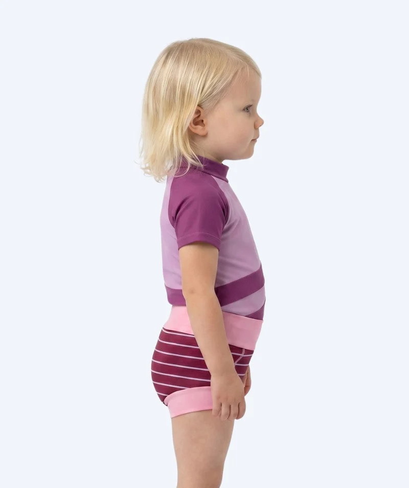 Watery Schwimmwindelhosen für Kinder - Neoprene Swim Nappy - Nordic Rosa Stripes