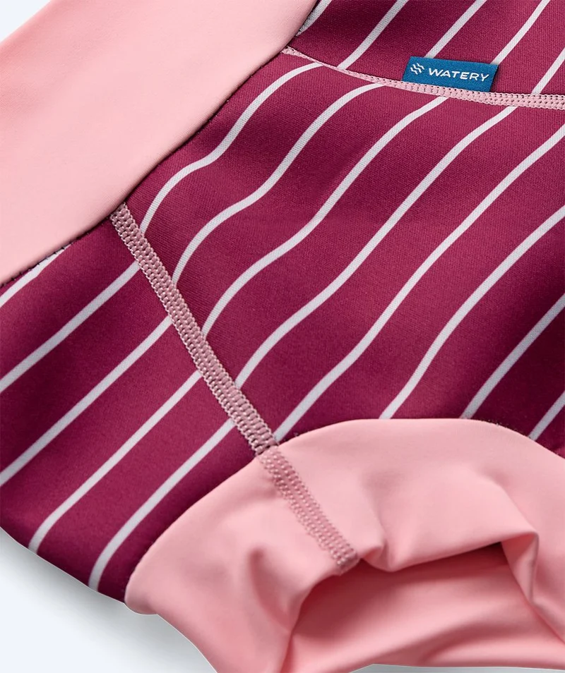 Watery Schwimmwindelhosen für Kinder - Neoprene Swim Nappy - Nordic Rosa Stripes