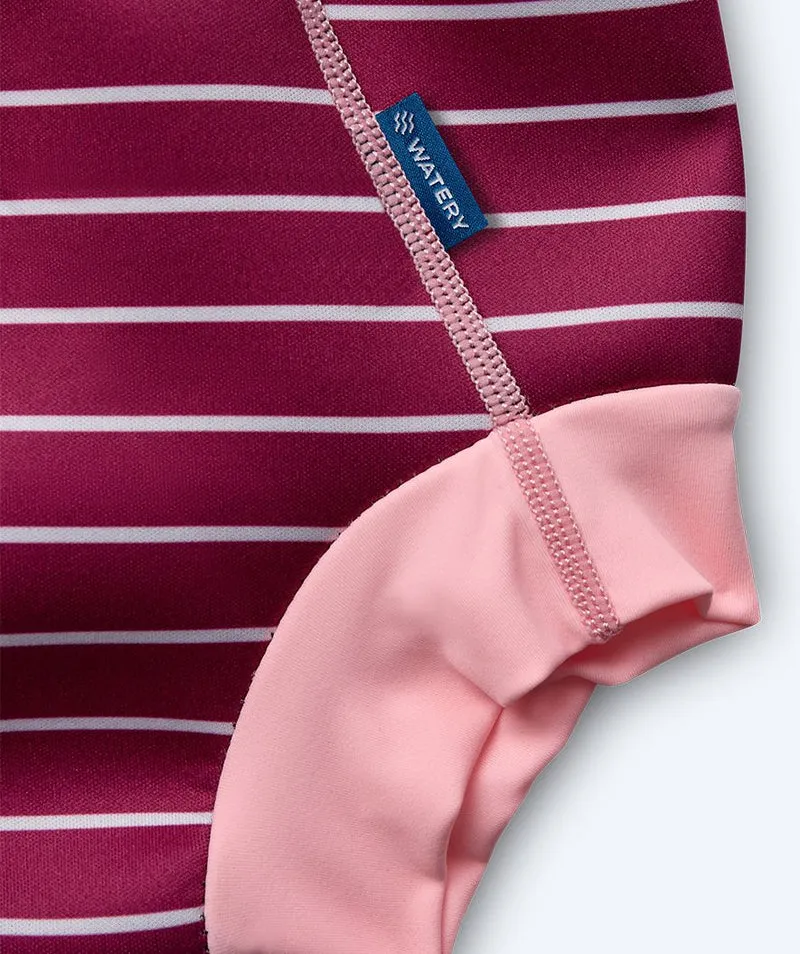 Watery Schwimmwindelhosen für Kinder - Neoprene Swim Nappy - Nordic Rosa Stripes