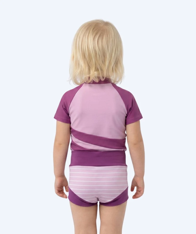 Watery Schwimmwindelhosen für Kinder - Neoprene Swim Nappy - Purple Stripes