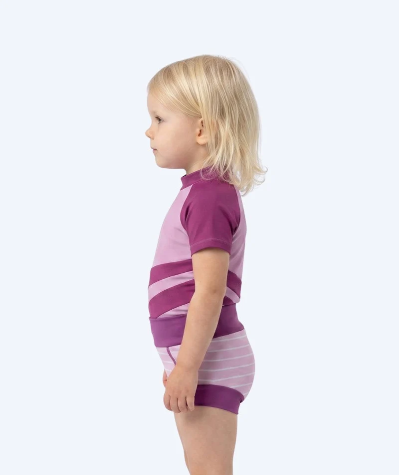 Watery Schwimmwindelhosen für Kinder - Neoprene Swim Nappy - Purple Stripes
