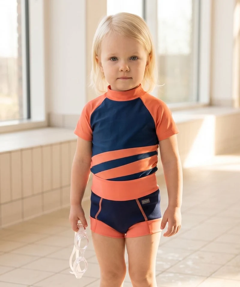 Watery Schwimmwindelhosen für Kinder - Neoprene Swim Nappy - Atlantic Orange