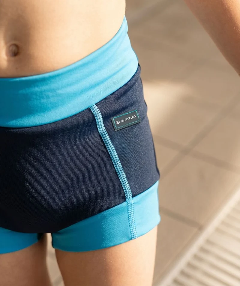 Watery Schwimmwindelhosen für Kinder - Neoprene Swim Nappy - Atlantic Blue