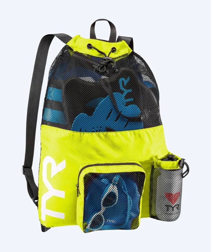 TYR Netzbeutel zum Schwimmen - Big Mesh Mummy 40L - Gelb