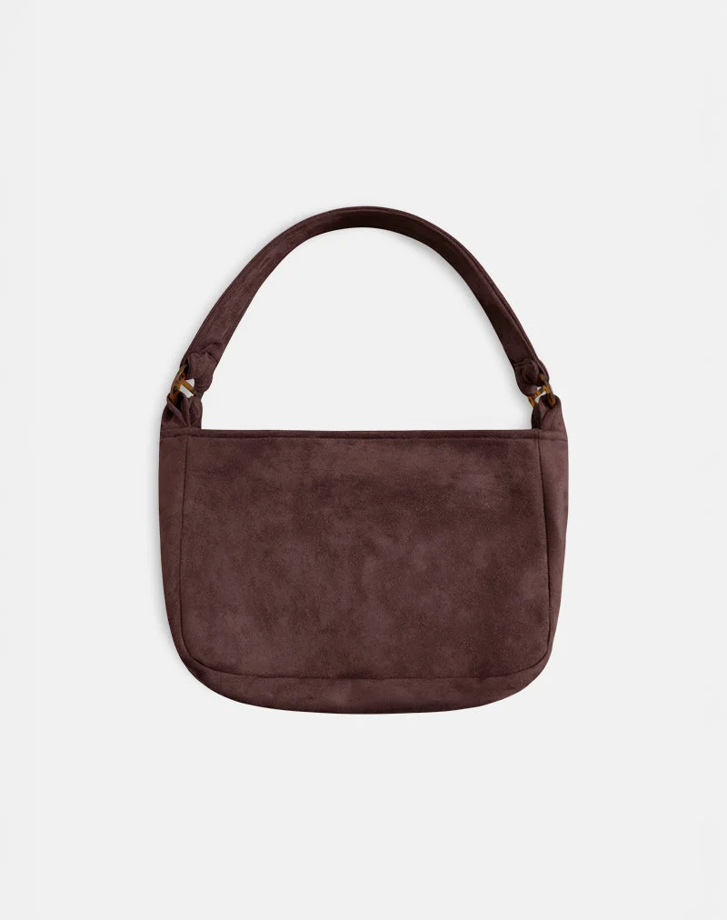 Tetira Tasche mit doppelter Schildpattschnalle in Braun