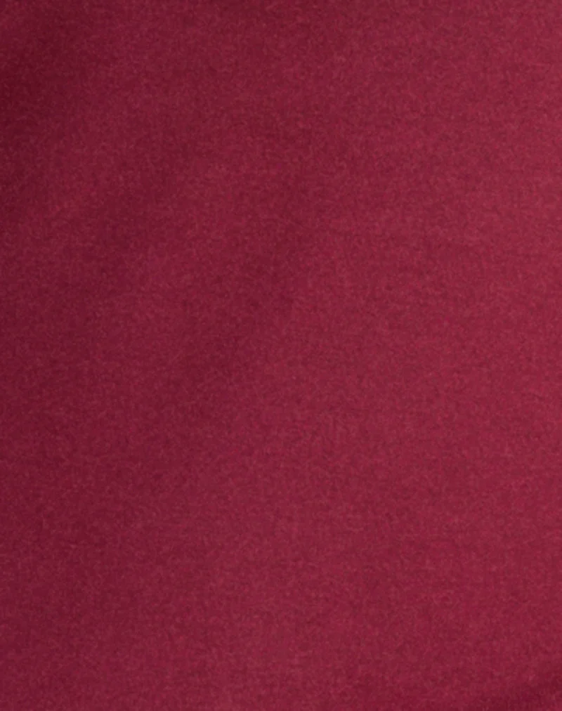 Arika Asymmetrisches ausgeschnittenes Oberteil aus Cupro Burgundy