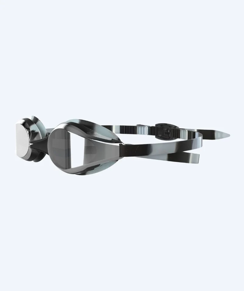 Speedo Schwimmbrille für Freizeitschwimmer - Hyper Flyer Mirror - Schwarz/Grau