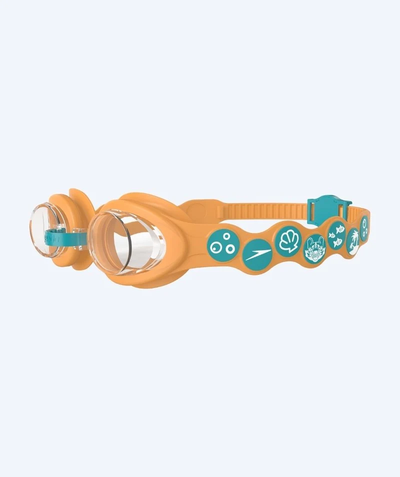 Speedo Schwimmbrille für Kinder (3-6) - Infant Spot - Orange/Grün