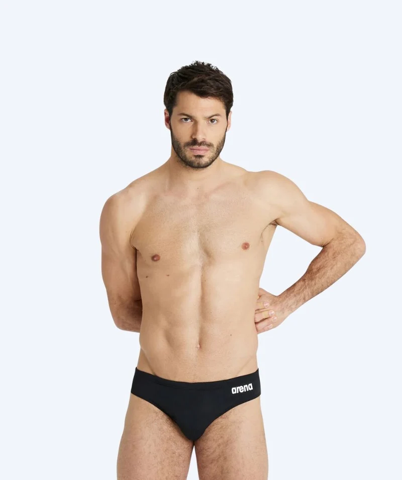 Arena Badeslip für Herren - Team Solid - Schwarz