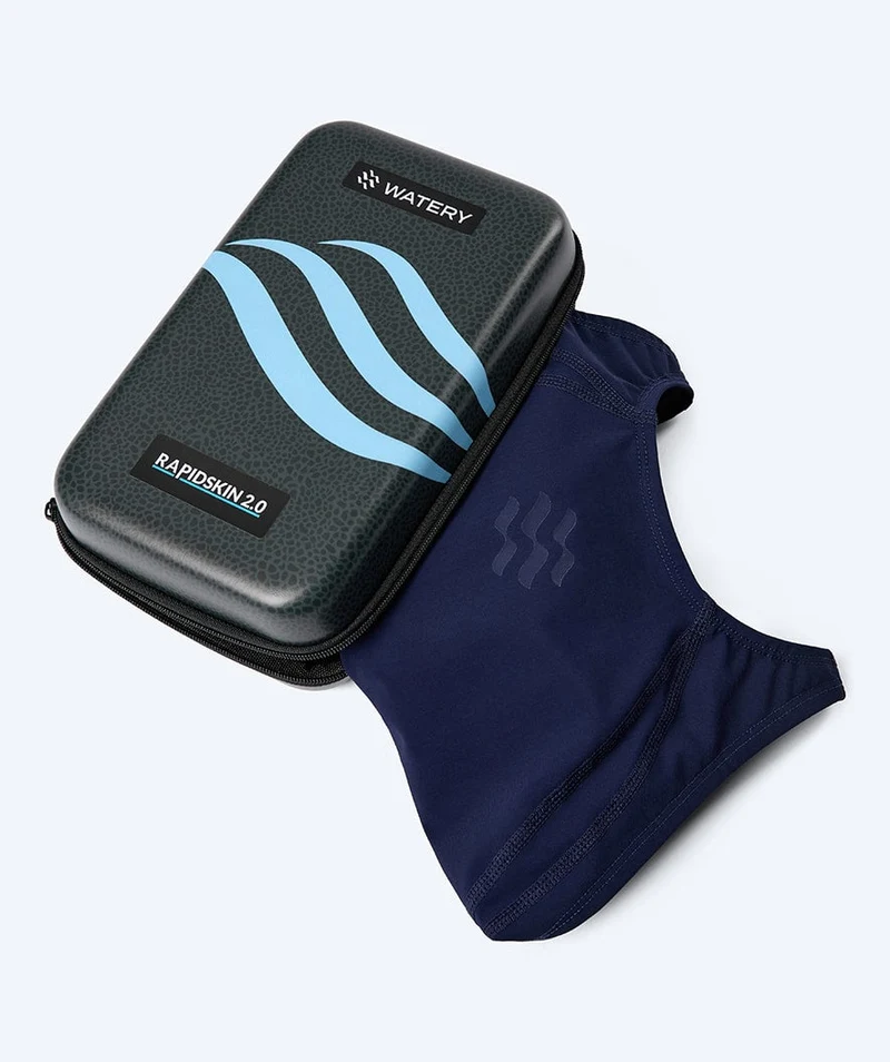 Watery Wettkampf Badeanzug für Mädchen - Rapidskin 2.0 - Dunkelblau