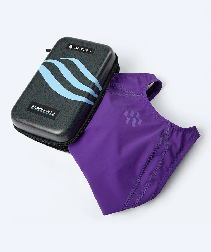 Watery Wettkampf Badeanzug für Mädchen - Rapidskin 2.0 - Lila