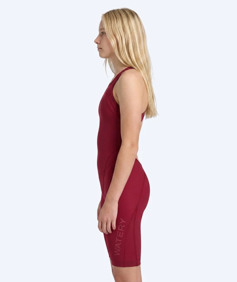 Watery Wettkampf Badeanzug für Mädchen - Rapidskin 2.0 - Rot