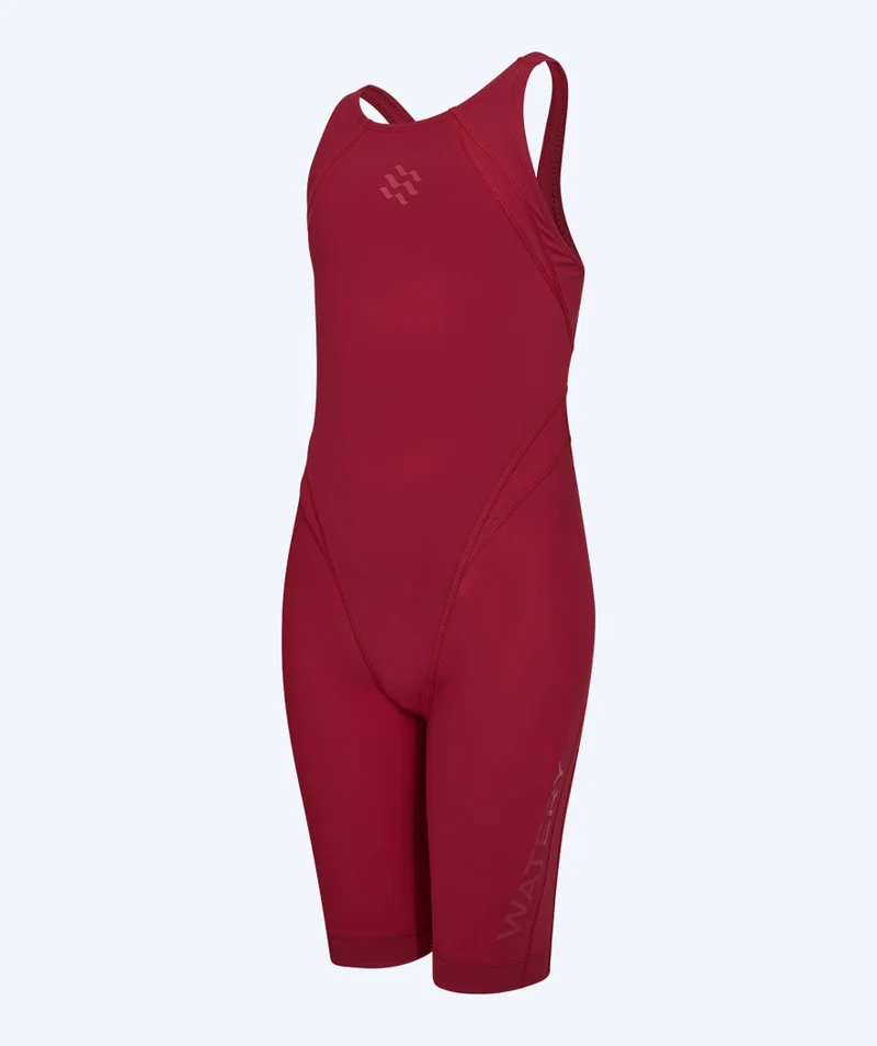 Watery Wettkampf Badeanzug für Mädchen - Rapidskin 2.0 - Rot