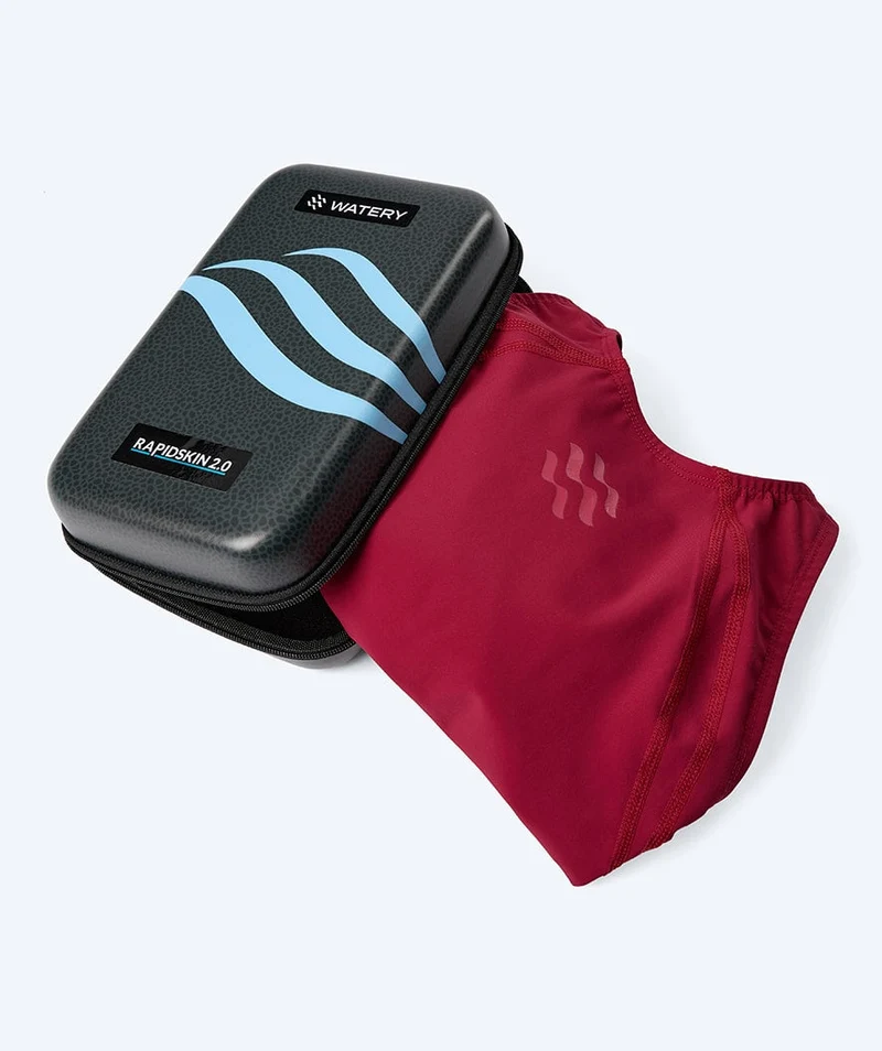 Watery Wettkampf Badeanzug für Mädchen - Rapidskin 2.0 - Rot