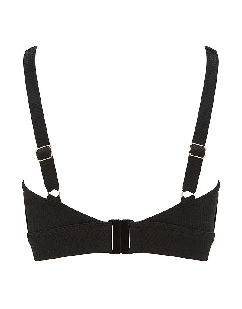 Miss Mandalay Christina Non Wired Bikini Top Black