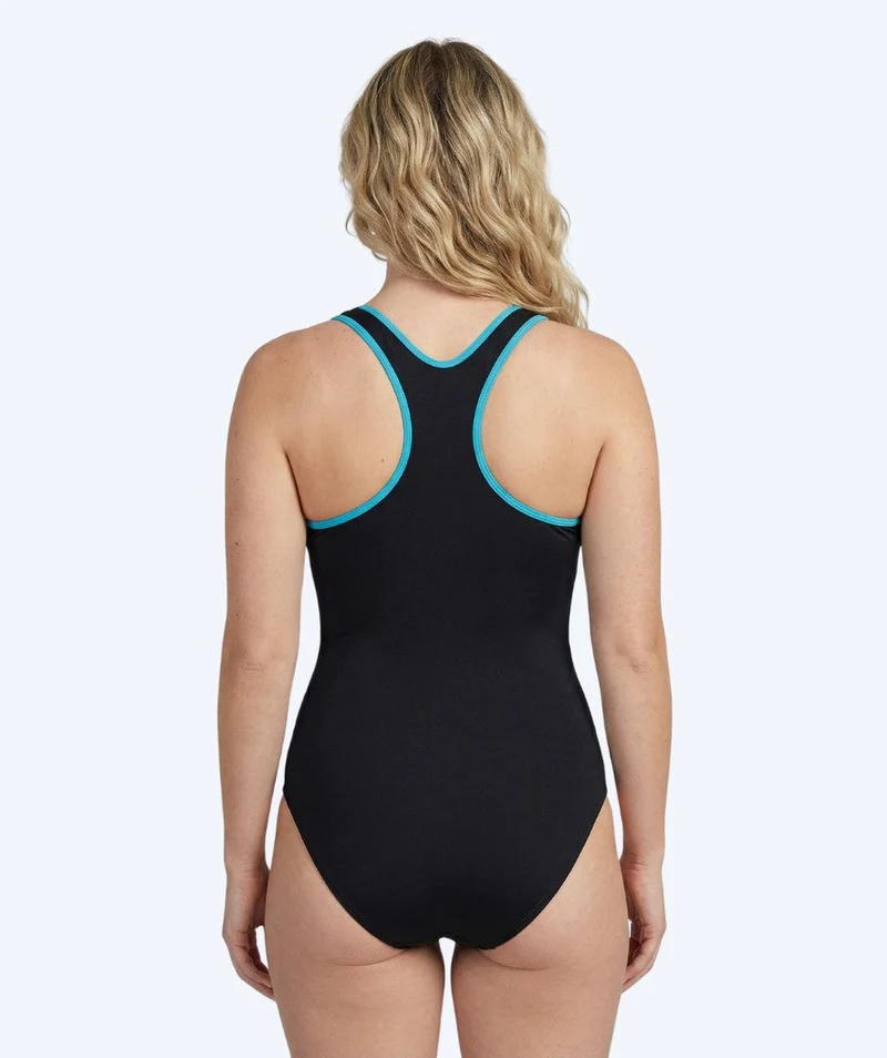 Watery Badeanzug für Damen - Conway - Schwarz/Hellblau