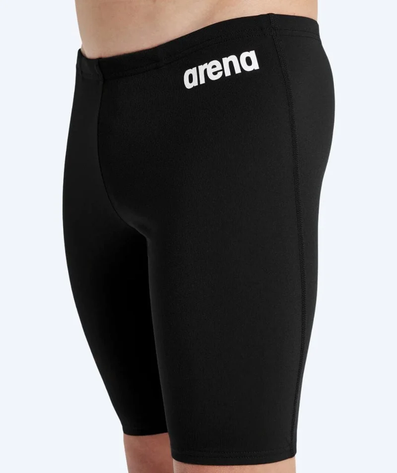 Arena lange Badehose für Jungen - Team Solid - Schwarz