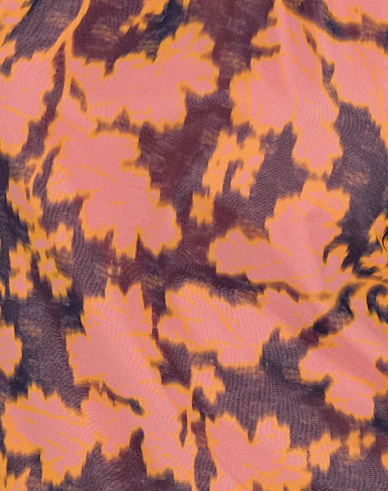 Astina Neckholder-Top in Furnishing Floral