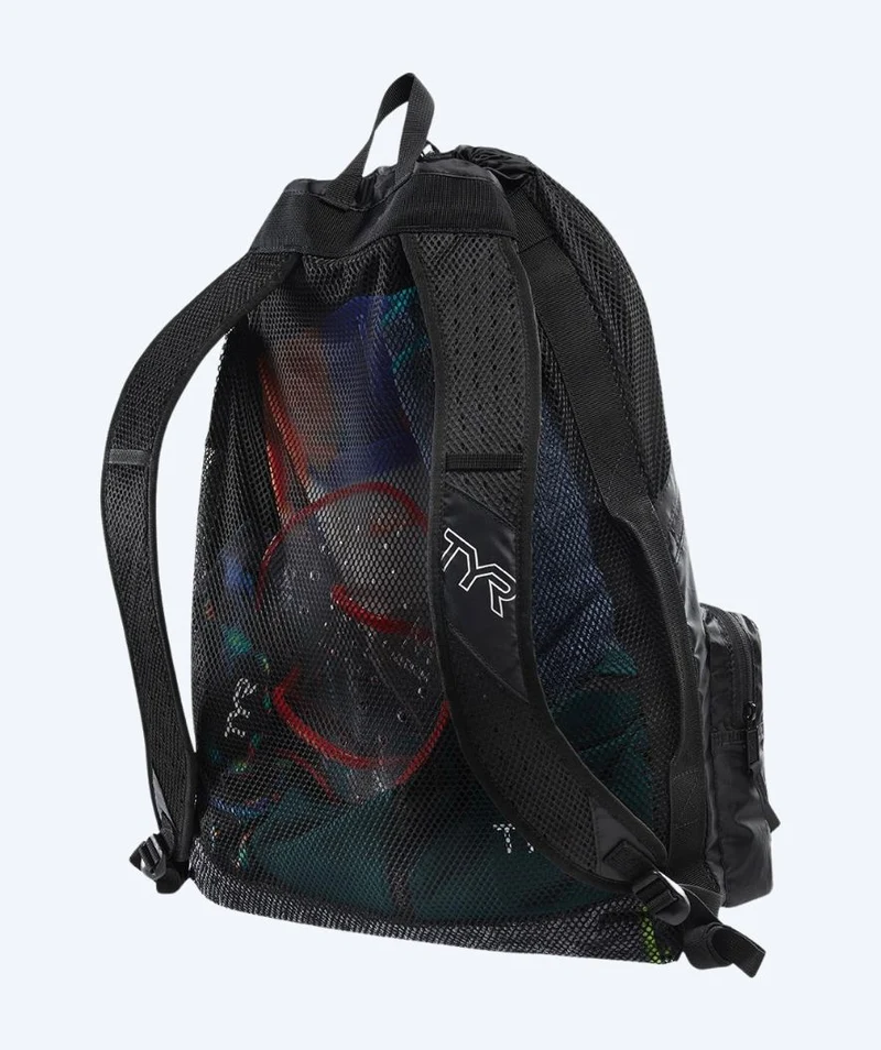 TYR Netzbeutel zum Schwimmen - Elite Team 40L - Schwarz