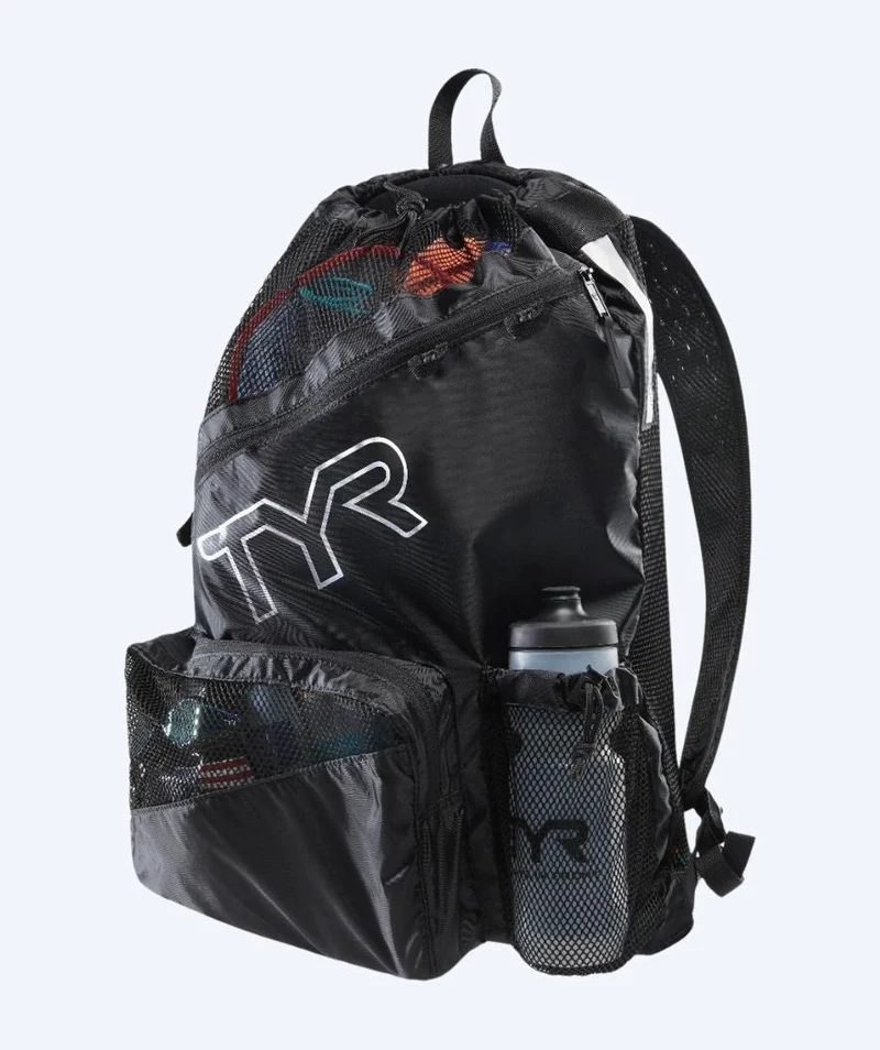 TYR Netzbeutel zum Schwimmen - Elite Team 40L - Schwarz