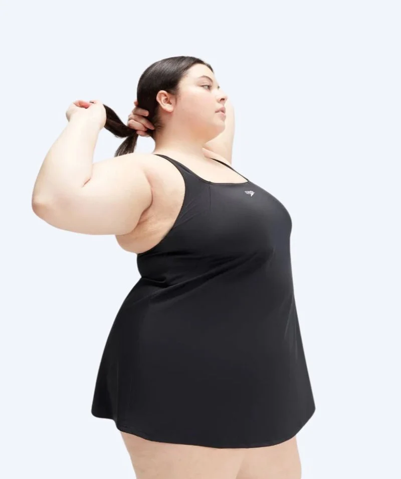 Speedo Badeanzug für Damen in Plus Size - Swim Dress - Schwarz