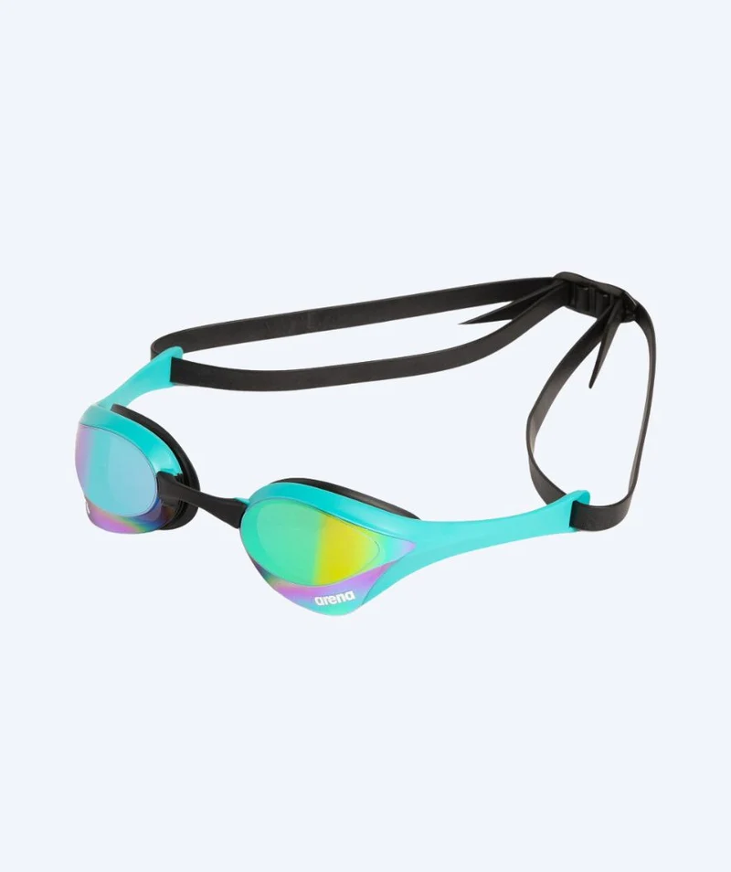 Arena Elite Schwimmbrillen - Cobra Ultra SWIPE Mirror - Hellblau/Gold