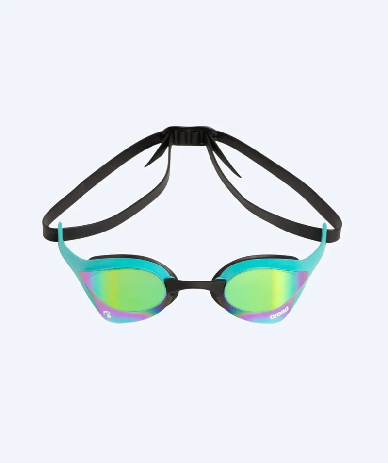 Arena Elite Schwimmbrillen - Cobra Ultra SWIPE Mirror - Hellblau/Gold