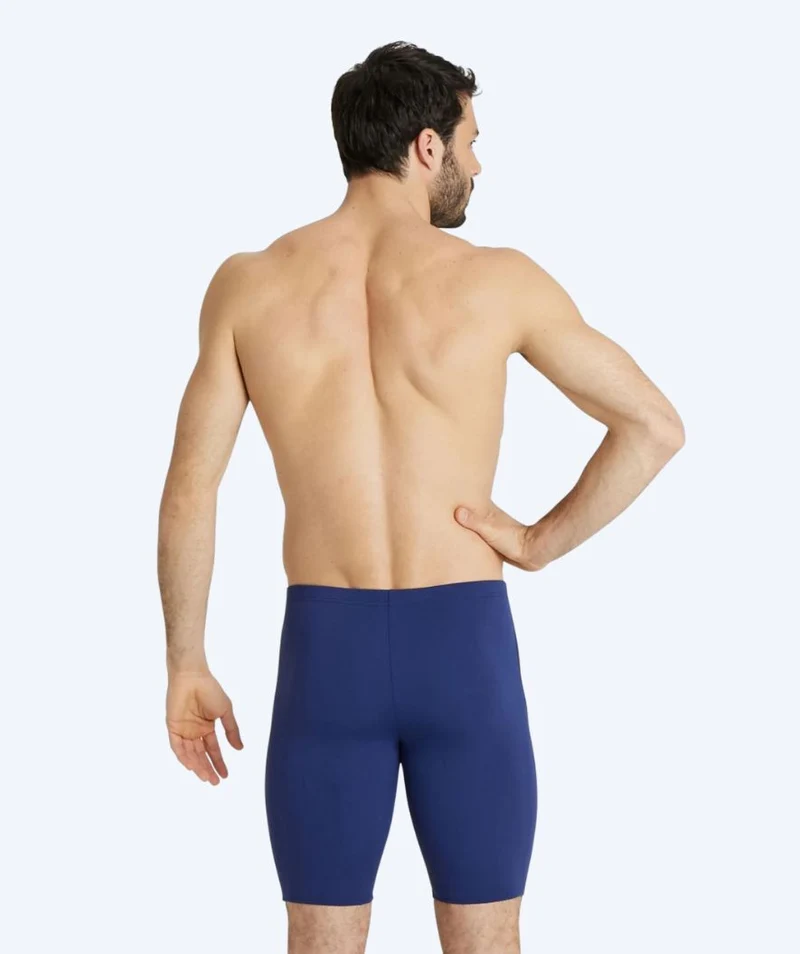 Arena lange Badehose für Herren - Team Swim Solid - Dunkelblau/Weiß