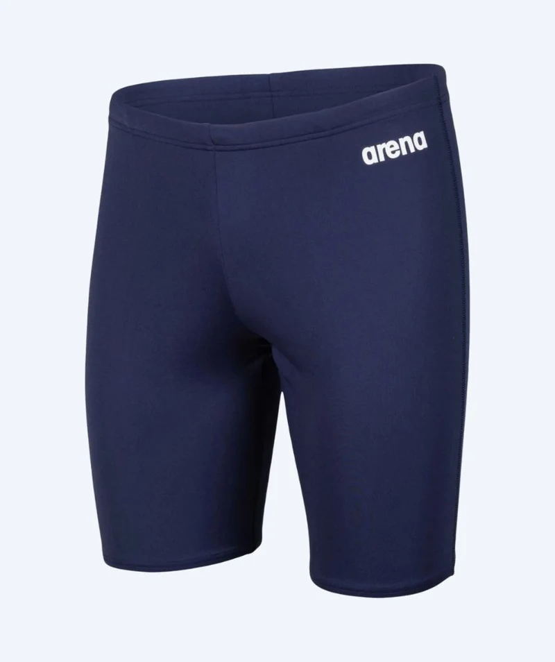 Arena lange Badehose für Herren - Team Swim Solid - Dunkelblau/Weiß