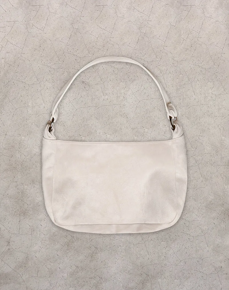 Tetira Tasche mit doppelter Schildpattschnalle in Creme