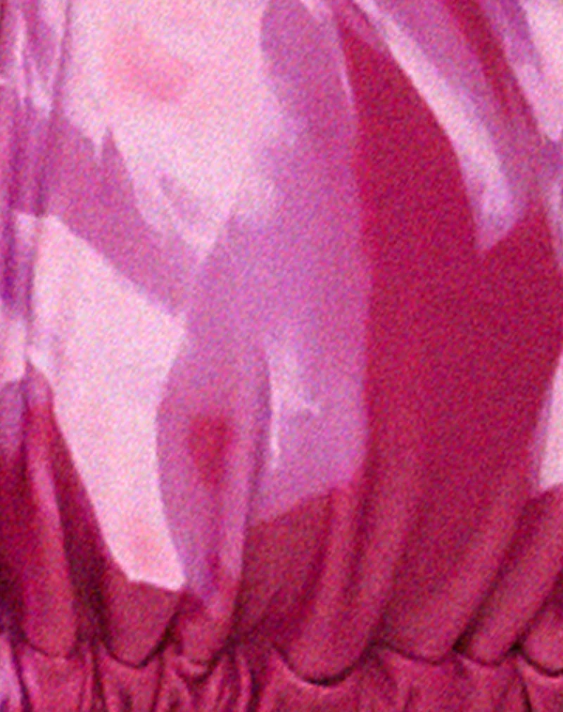 Laufey Bikini-Oberteil in abstraktem Floralrosa