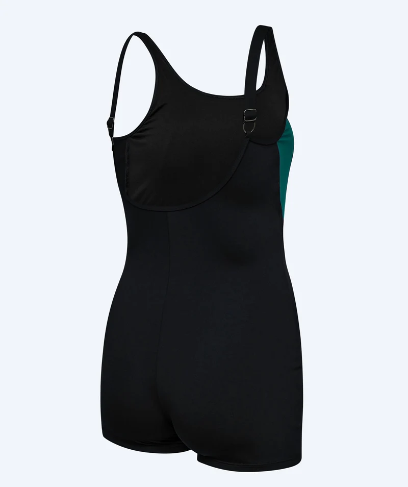 Watery Badeanzug mit Bein für Damen - Venilla - Schwarz/Grau