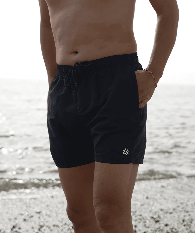 Watery Badeshorts für Herren - Waverly - Schwarz