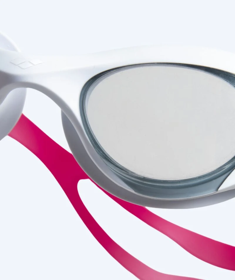 Arena Schwimmbrille für Damen - The One - Weiß/Lila (Smoke Scheiben)