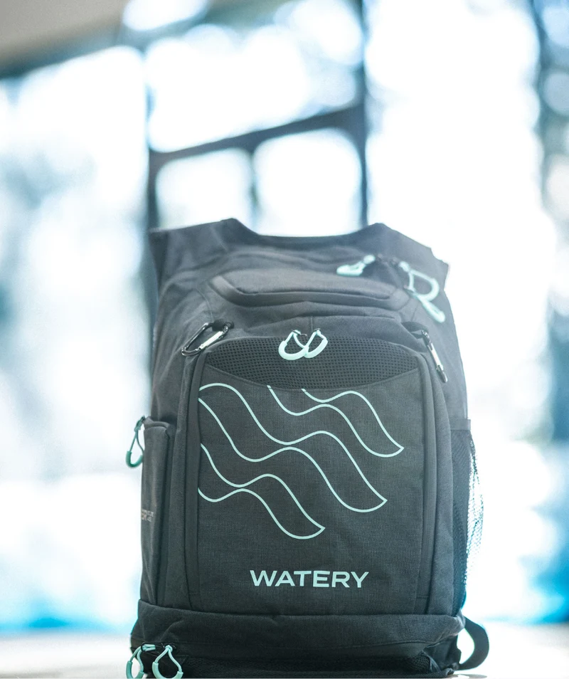 Watery Schwimmrucksack - Viper Elite 45L - Schwarz/Hellblau
