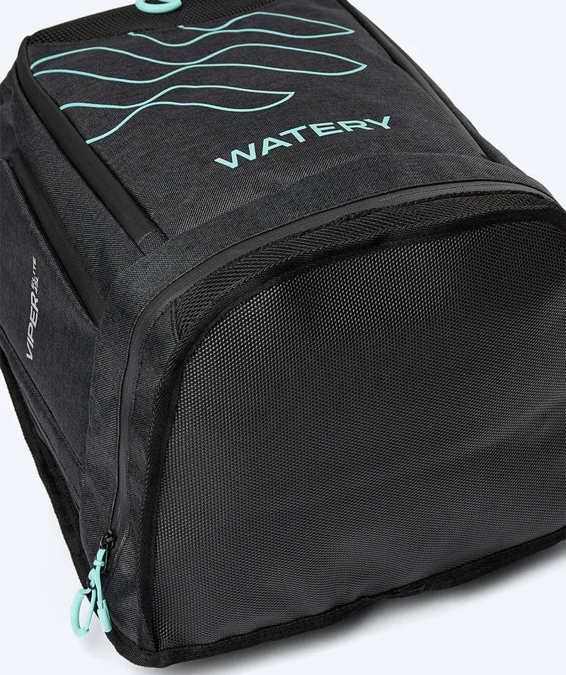 Watery Schwimmrucksack - Viper Elite 45L - Schwarz/Hellblau
