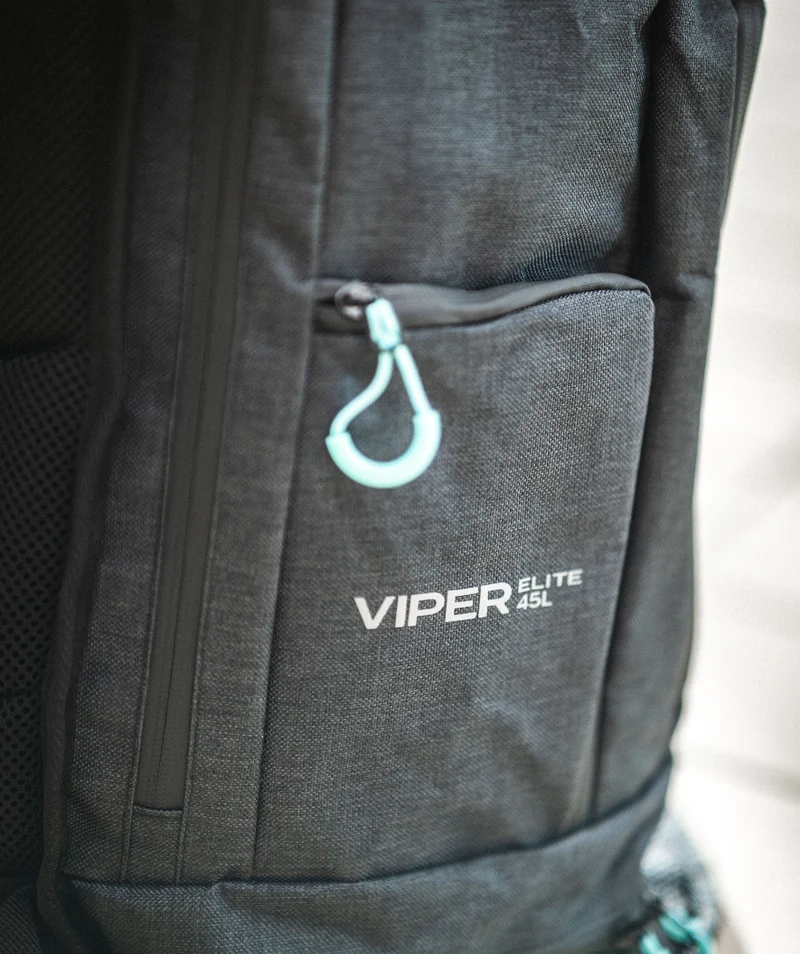 Watery Schwimmrucksack - Viper Elite 45L - Schwarz/Hellblau