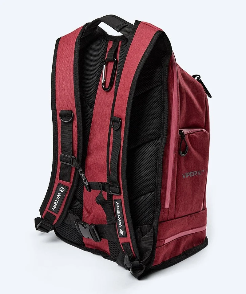 Watery Schwimmrucksack - Viper Elite 45L - Rot/Hellrosa