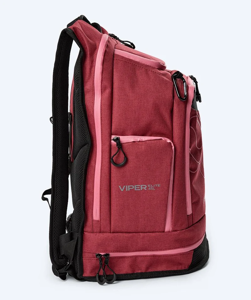 Watery Schwimmrucksack - Viper Elite 45L - Rot/Hellrosa