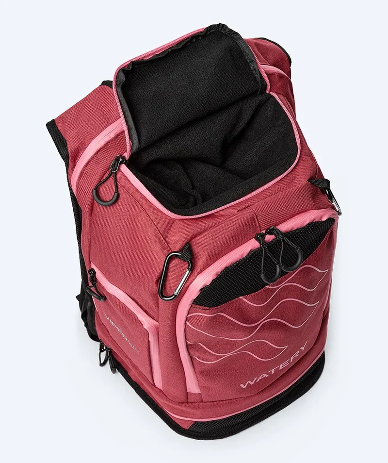 Watery Schwimmrucksack - Viper Elite 45L - Rot/Hellrosa