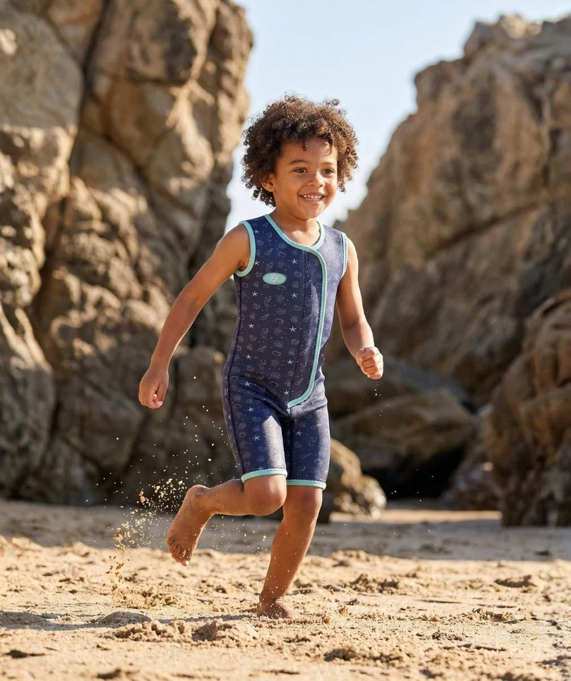 Watery Neoprenanzug für Kinder - Baia Shorty - Atlantic Turquoise
