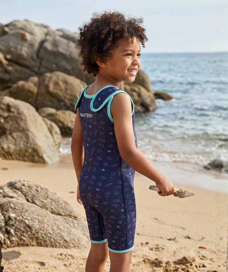 Watery Neoprenanzug für Kinder - Baia Shorty - Atlantic Turquoise